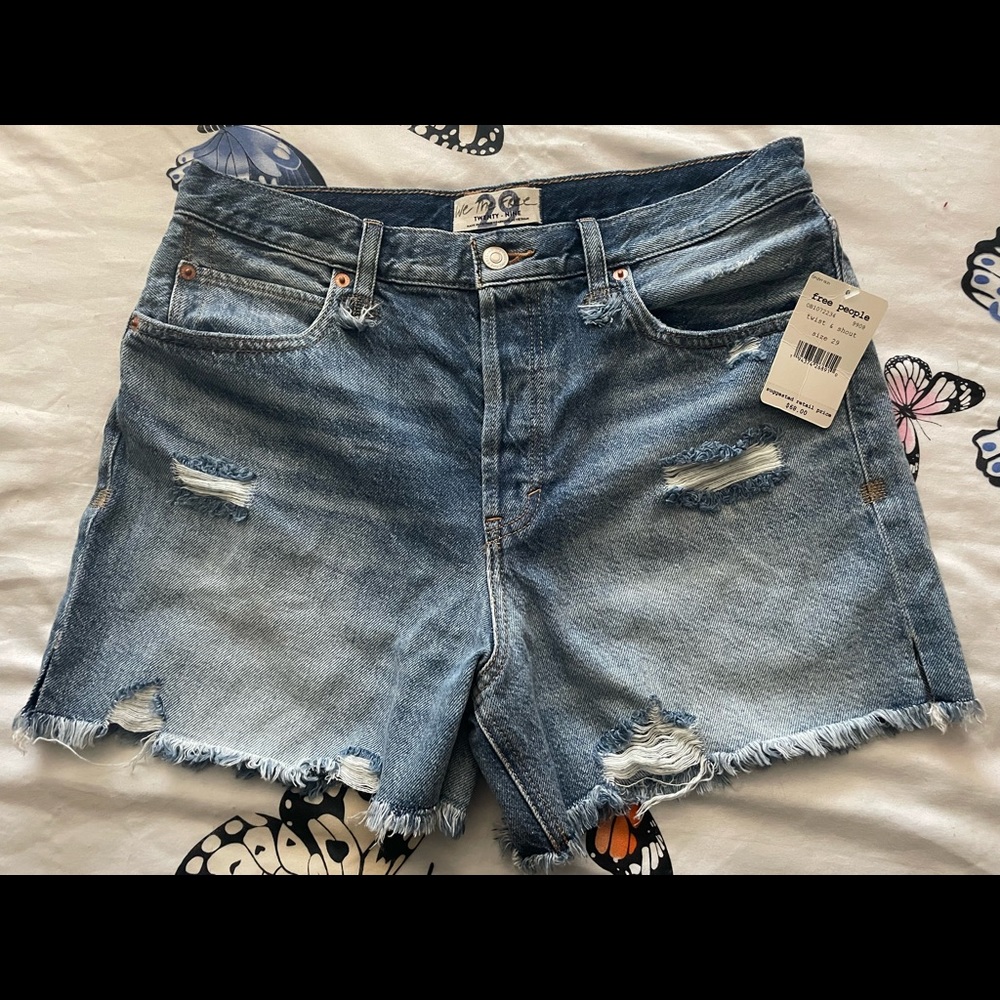 Free People Distressed Shorts